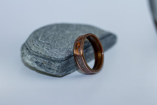 Redwood with Quartz and Copper Inlay