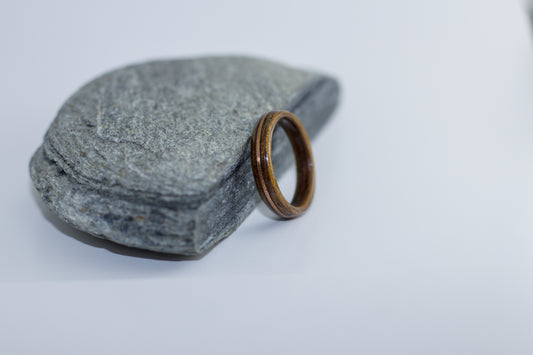 Walnut with Copper Inlay