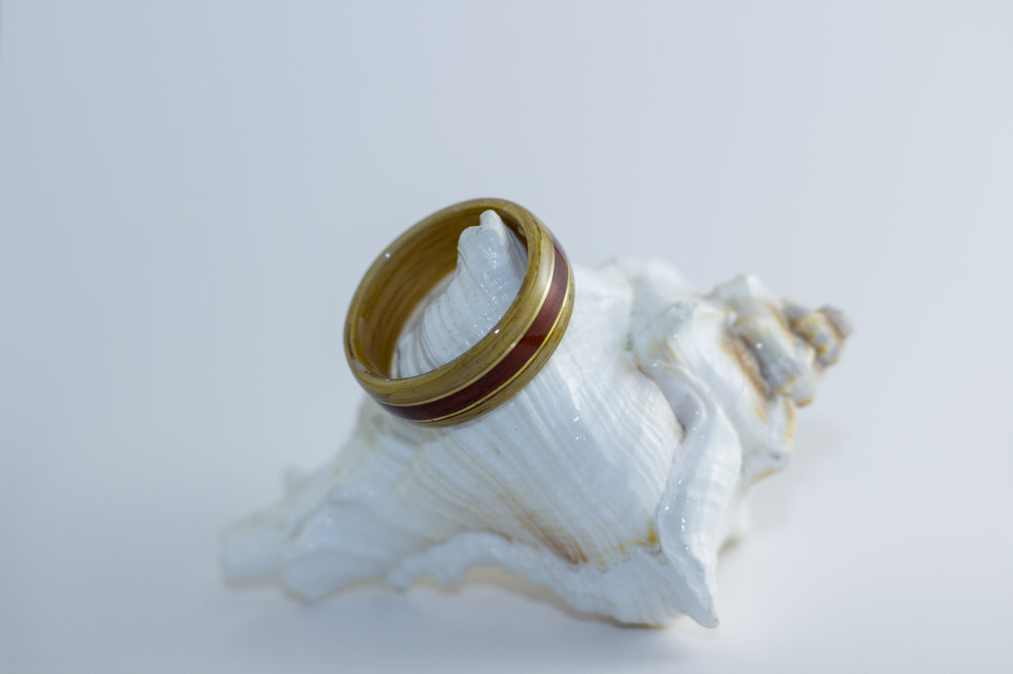 White Oak with Padauk and Brass Inlay